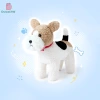 "Duoai Genuine fox Hunt terrier, Chubby and cute, cute simulation collar, puppy plush toy, doll, children's gift. details Picture